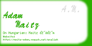 adam maitz business card